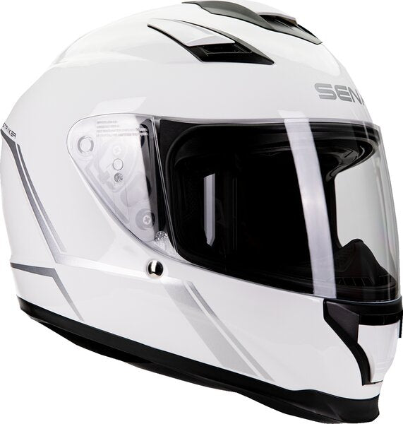 SENA Stryker Helmet - Glossy White - Small