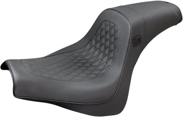 SADDLEMEN Speed Merchant Pro Series Seat - Black - Fld/Fxd 06-17 - 08030590