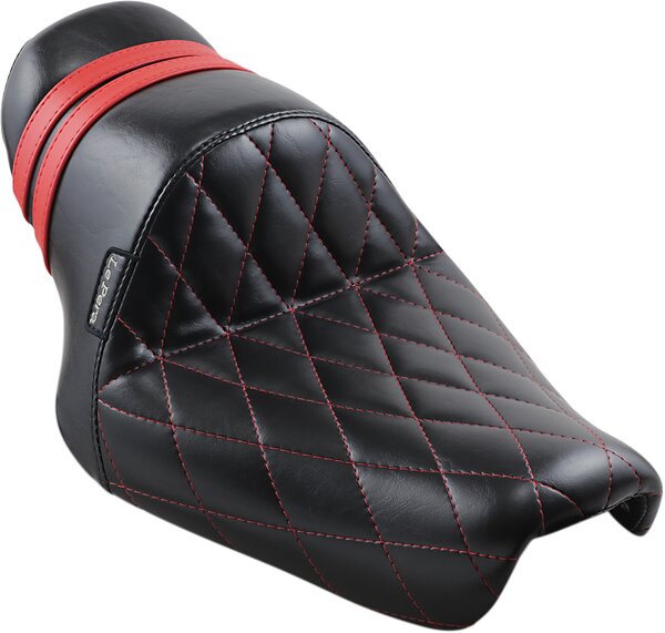 LE PERA Stubs Spoiler Seat - Diamond - Black W/ Red Stripes - Xl 04-23 - 08040594