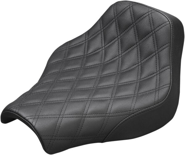 SADDLEMEN Renegade Solo Seat - Lattice Stitched - Black - Xl 04-20 - 08040661