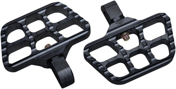 Mini Serrated Floorboards - Black - Softail