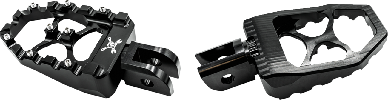 BURLY BRAND MX Evolution Driver Pegs - Black - Softail - B13-1016B
