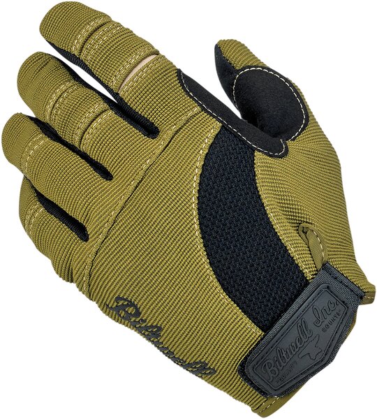 BILTWELL Moto Gloves - Olive/Black - 2XL