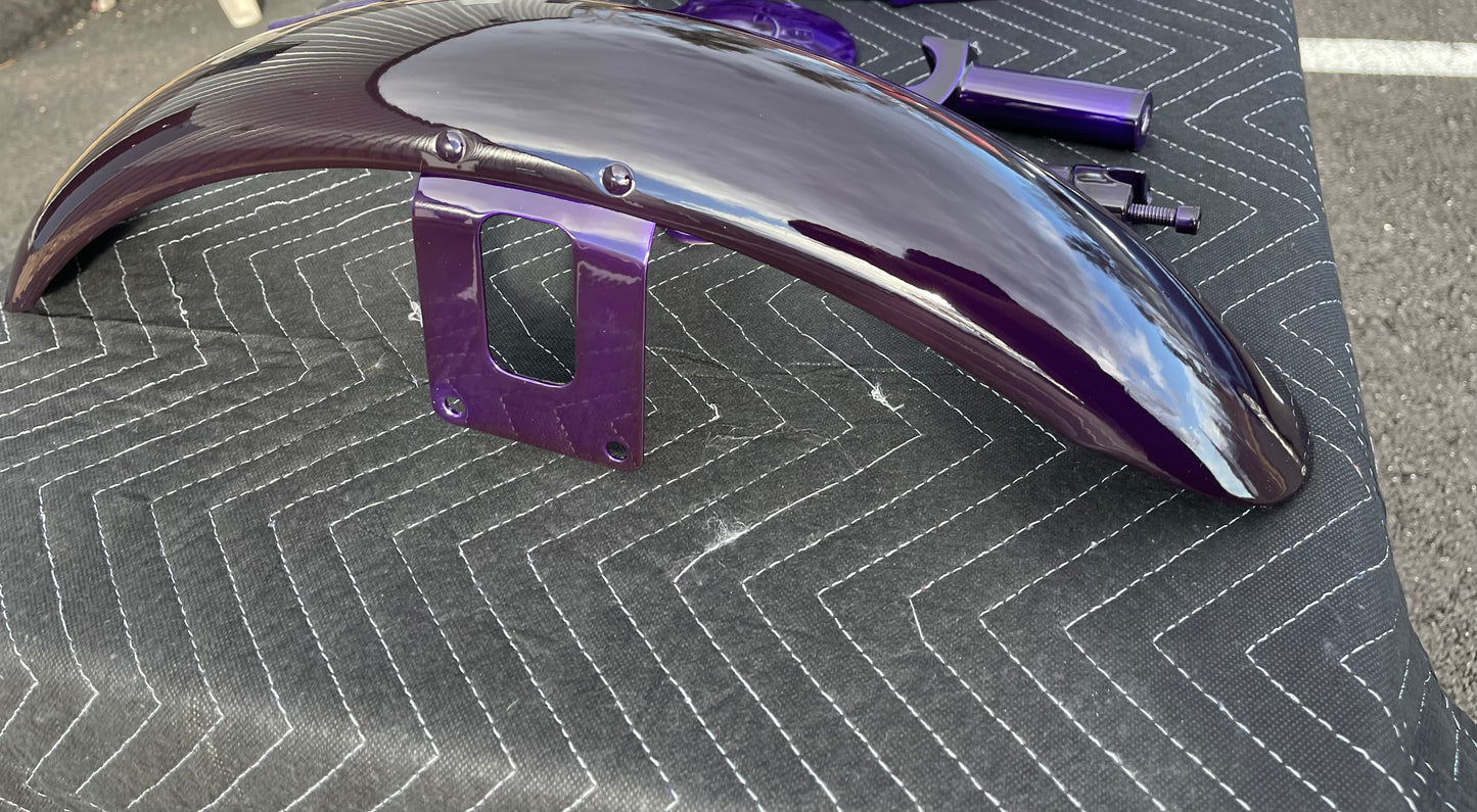 Powder coated tin sets