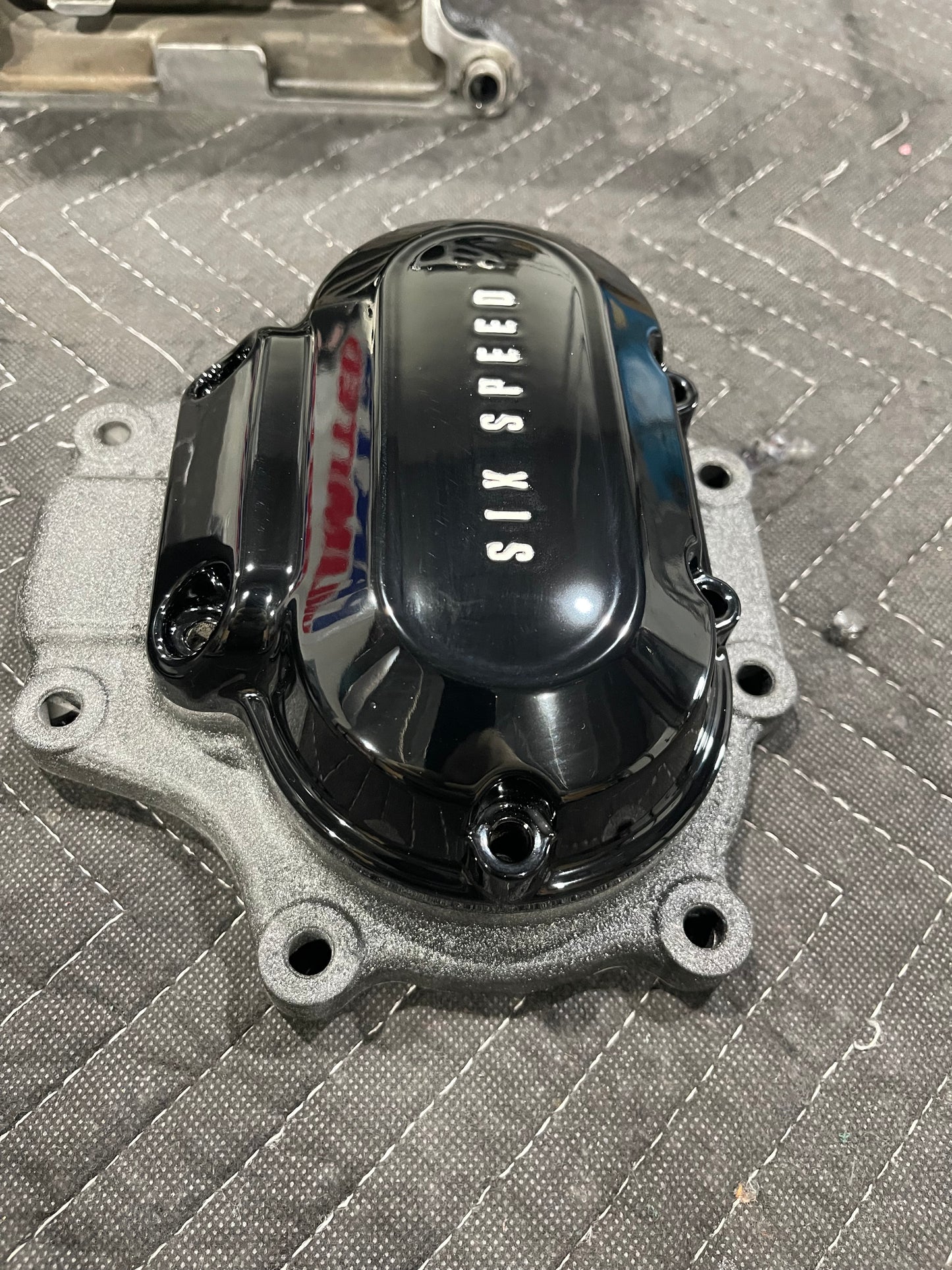 Engine and transmission cases.