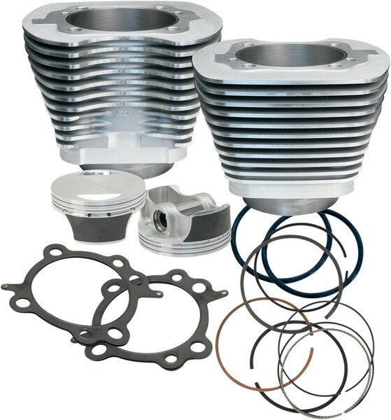 106" Big Bore Cylinder Kit - Silver - Twin cam