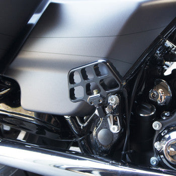 Mini Serrated Floorboards - Black - Softail