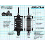 LEGEND SUSPENSION Revo-A Shock - 12.25Inch - Standard - 00-17 Softail Models - 13101973
