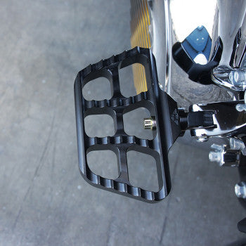 Mini Serrated Floorboards - Black - Softail
