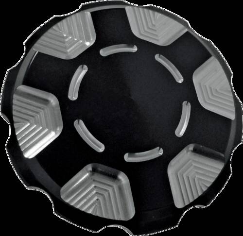 Gas Cap - Techno - Black - Harley-Davidson
