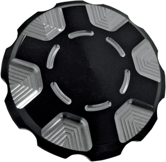 Gas Cap - Techno - Black - Harley-Davidson