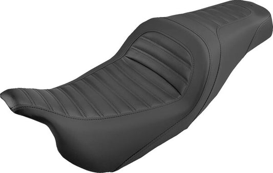 SADDLEMEN Slim Roll & Pleat Seat - Black - Fl 08-24 - 08011013