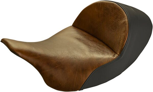 SADDLEMEN Seat - Lariat Solo - Low - Distressed Brown - Fl 08-24 - 08011294