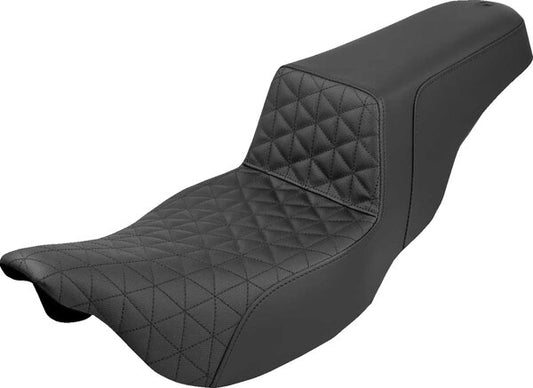 SADDLEMEN Extended Step-Up Seat - Tri-Gripper - Black - Flh/Flt 23-25 - 08012133