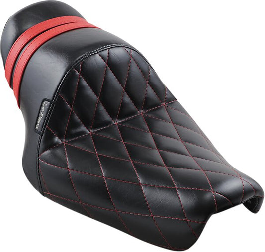 LE PERA Stubs Spoiler Seat - Diamond - Black W/ Red Stripes - Xl 04-23 - 08040594