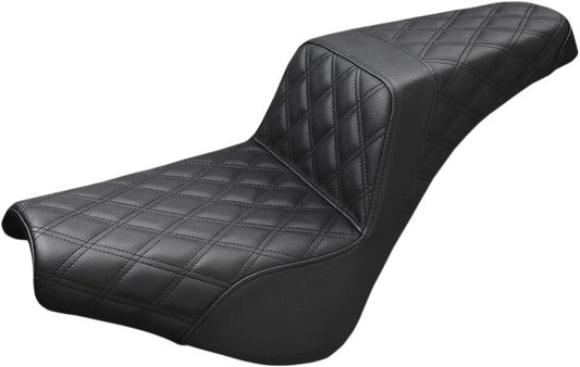 SADDLEMEN Step-Up Seat - Front Lattice Stitch - Brown - Xl - 08040714