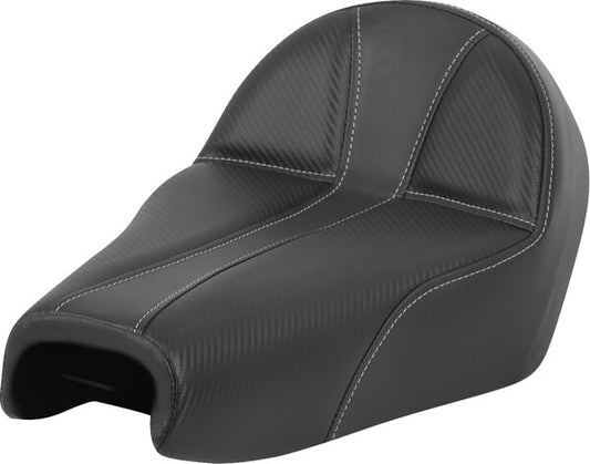 SADDLEMEN Dominator Seat - Black W/ Silver Stitching - Xl 04-22 - 08040789