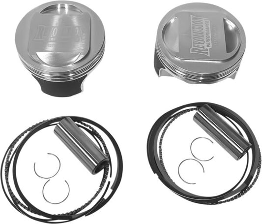 Piston Kit - Domed - For 98" Big Bore Cylinder Kit - Twin Cam