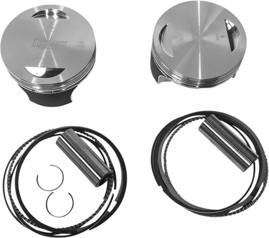 Piston Kit - Flat-Top - For 98" Big Bore Cylinder Kit - Twin Cam