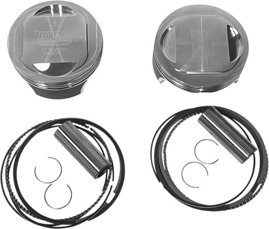 Piston Kit - Domed - For 107" Big Bore Cylinder Kit - Twin Cam