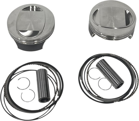 Piston Kit - Domed - For 117" Monster Big Bore Cylinder Kit - Twin Cam
