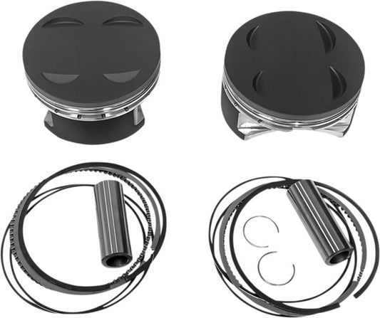 Piston Kit - Flat-Top - For 139" Monster Big Bore Cylinder Kit - 107" M8