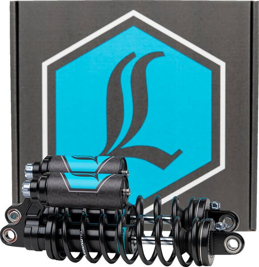 LEGEND SUSPENSION Revo Arc Piggyback Shocks - 14Inch - Standard - Clear - 04-22 Sportster - 13101944