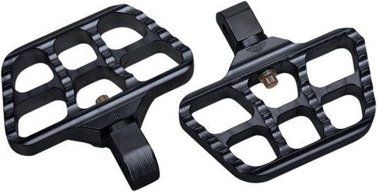 Mini Serrated Floorboards - Black - Softail