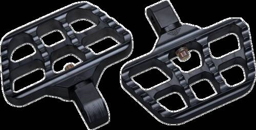 Mini Serrated Floorboards - Black - Softail