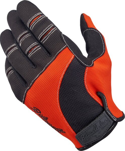 BILTWELL Moto Gloves - Orange/Black - Medium
