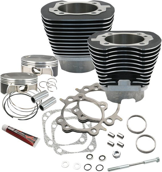 117" Big Bore Cylinder Kit - Wrinkle Black - Twin Cam
