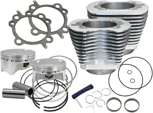 4" Big Bore Bolt-In Sidewinder® Cylinder Kit - 110" - Silver
