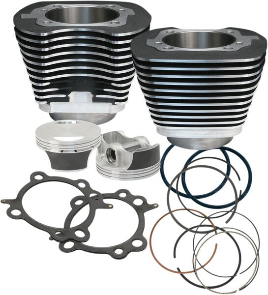 106" Big Bore Cylinder Kit - Wrinkle Black - Twin Cam