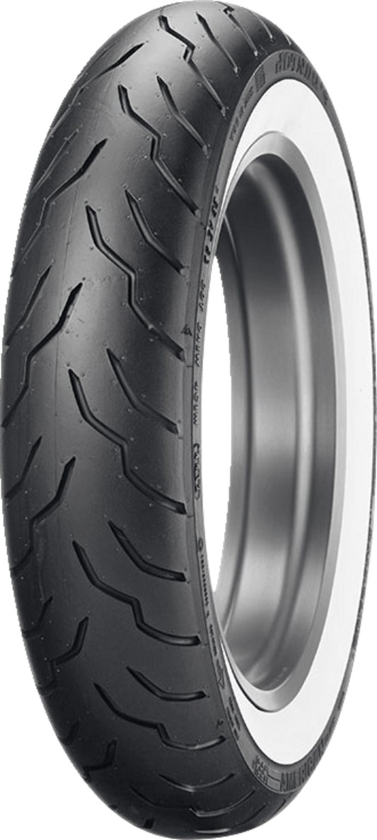 DUNLOP American Elite Tire - Tire - American Elite - Front - 130/90B16 - Wide Whitewall - 67H