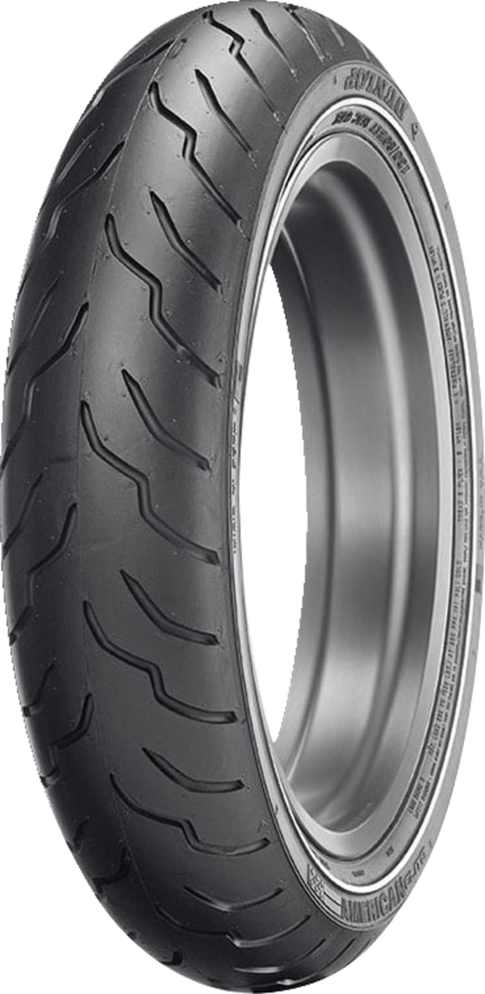 DUNLOP American Elite Tire - Tire - American Elite - Front - MT90B16 - Narrow Whitewall - 72H