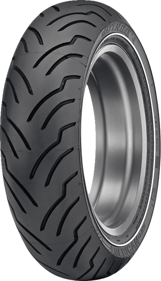 DUNLOP American Elite Tire - Tire - American Elite - Rear - MT90B16 - Narrow Whitewall - 74H