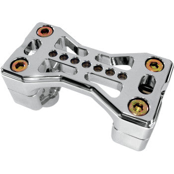 Series 900 Handlebar Clamp Assembly - Harley Davidson - Chrome