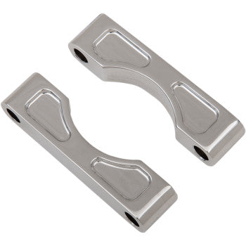 Hugger Front Fender Mounting Blocks - For 16"/17"/18"/19" Wheels - Chrome