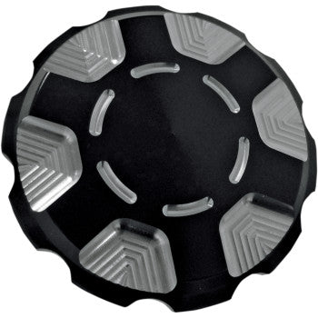 Gas Cap - Techno - Black - Harley-Davidson