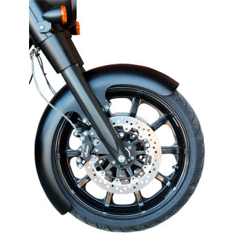 Wrapper Front Fender - Black - Steel - 16"-19"