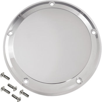 Derby Cover - 5 Hole - Smooth - Chrome - M8 Softail