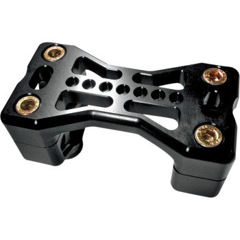 Series 900 Handlebar Clamp Assembly - Harley Davidson - Black