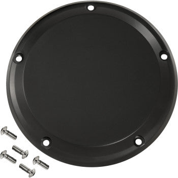 Derby Cover - 5 Hole - Smooth - Black - M8 Softail