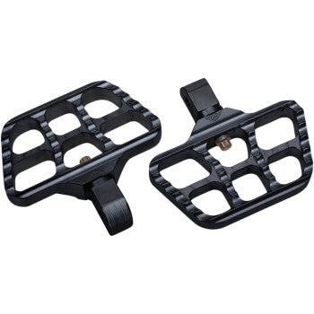 Mini Serrated Floorboards - Black - Softail